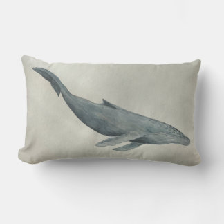 Humpback whale pillow, perfect for your cottage lumbar pillow