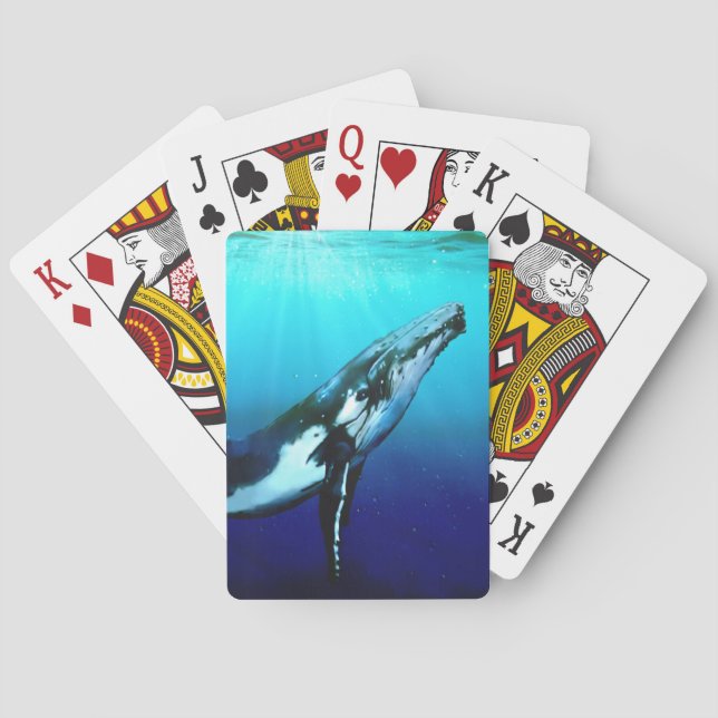 Humpback Whale Poker Cards (Back)