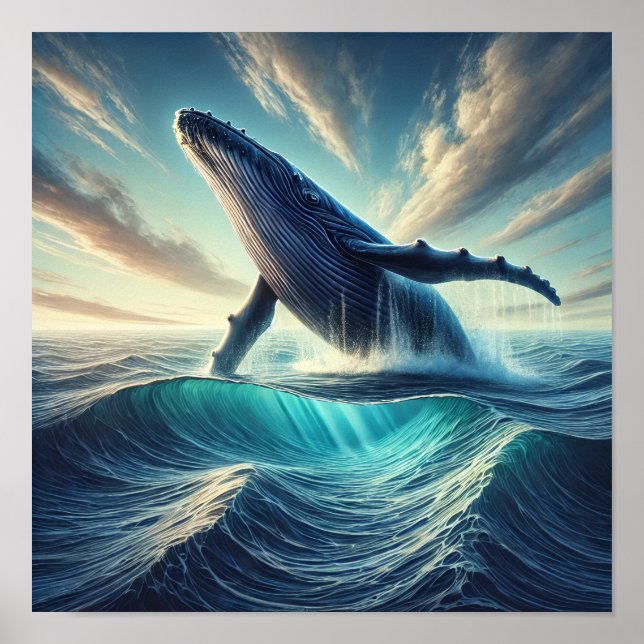  humpback whale poster (Front)