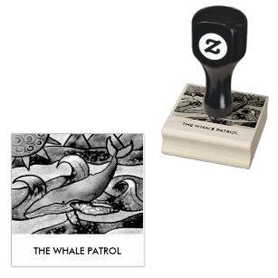 Humpback Whale Rubber Stamp