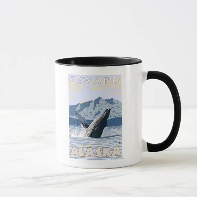 Humpback Whale - Seward, Alaska Mug (Right)