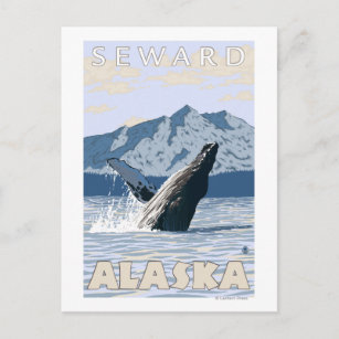 Humpback Whale - Seward, Alaska Postcard
