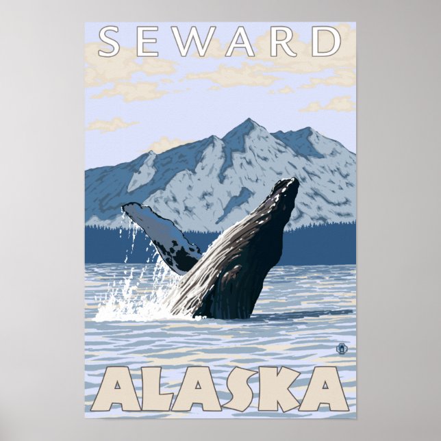 Humpback Whale - Seward, Alaska Poster (Front)