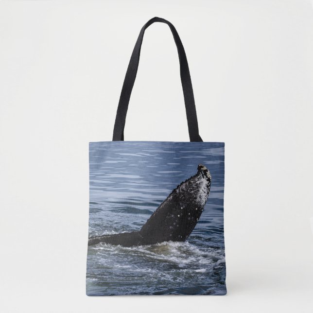 Humpback Whale Tail Close Up - Wildlife Photograph Tote Bag (Front)