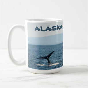 Humpback Whale Tale Scenic Alaska Coffee Mug