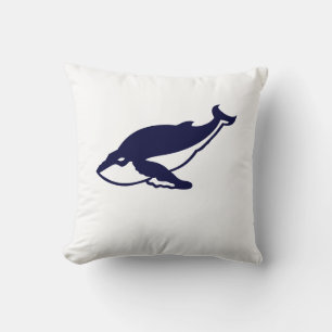 Humpback Whale Throw Pillow