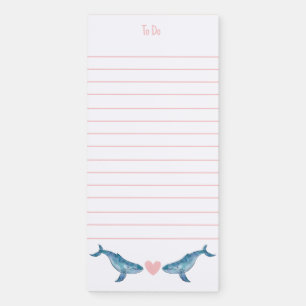 Humpback Whale To Do List Notepad