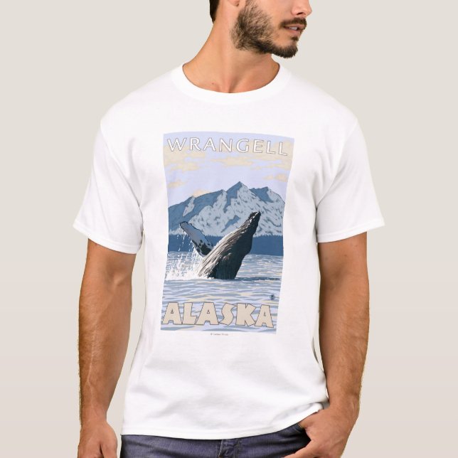Humpback Whale - Wrangell, Alaska T-Shirt (Front)