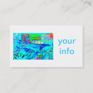 humpback whales business card
