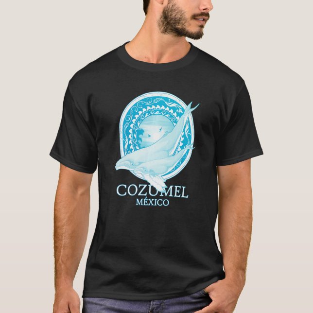Humpback Whales Cozumel Mexico Diving T-Shirt (Front)