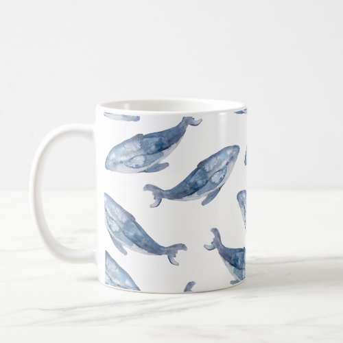 Humpback Whales in Watercolor Coffee Mug
