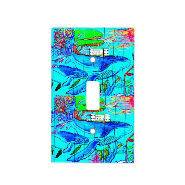 humpback whales switch cover (Front)