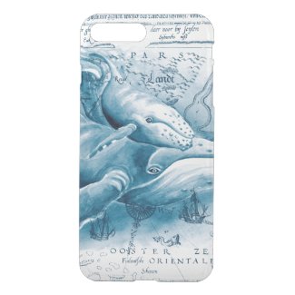 Humpbacks Blue Vintage Map