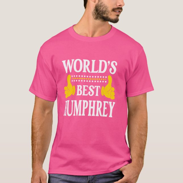 Humphrey Surname Team Family Last Name World's Bes T-Shirt (Front)
