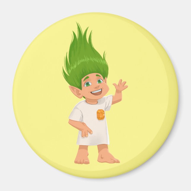 Humphrey Waves Hello Magnet (Front)