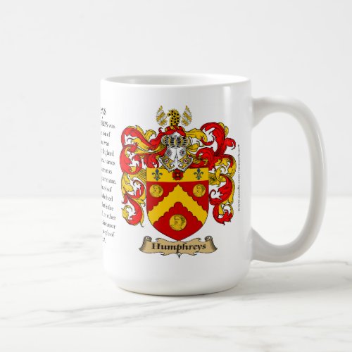 Humphreys Family Coat of Arms Coffee Mug