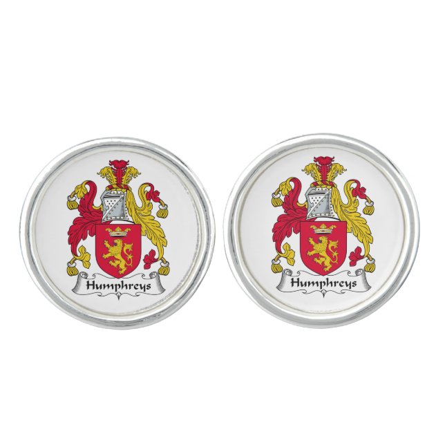 Humphreys Family Crest Cufflinks (Front)
