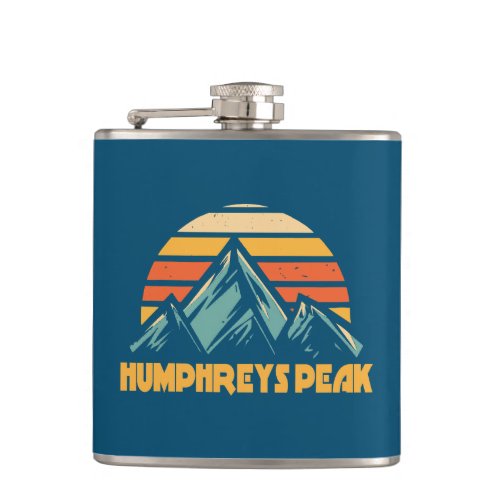 Humphreys Peak Arizona Retro Turquoise Flask