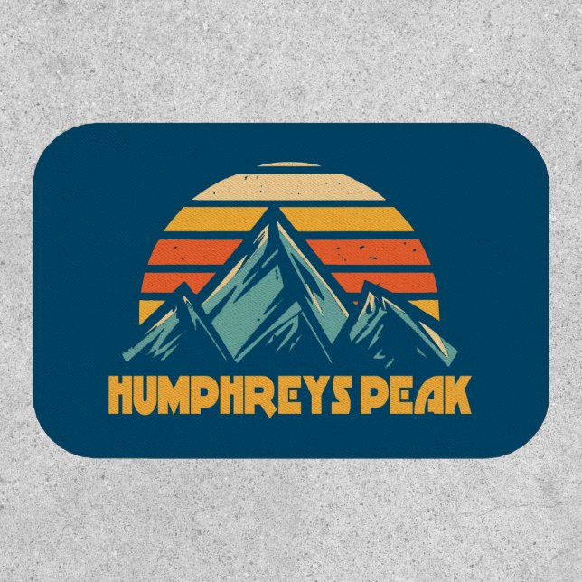 Humphreys Peak Arizona Retro Turquoise Patch (Front)