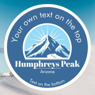 Humphreys Peak Arizona ski hiking Sticker