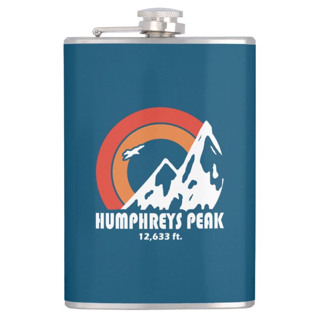 Humphreys Peak Arizona Sun Eagle Flask (Front)