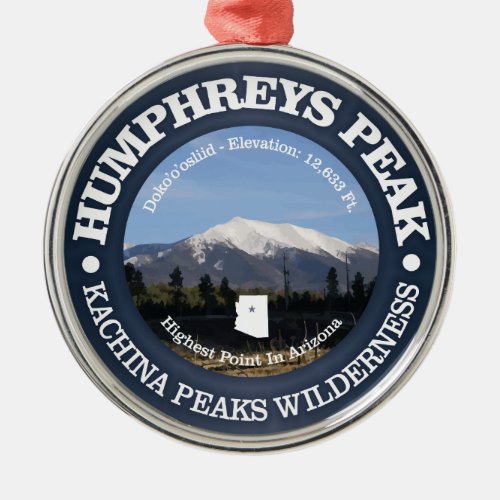 Humphreys Peak Metal Ornament