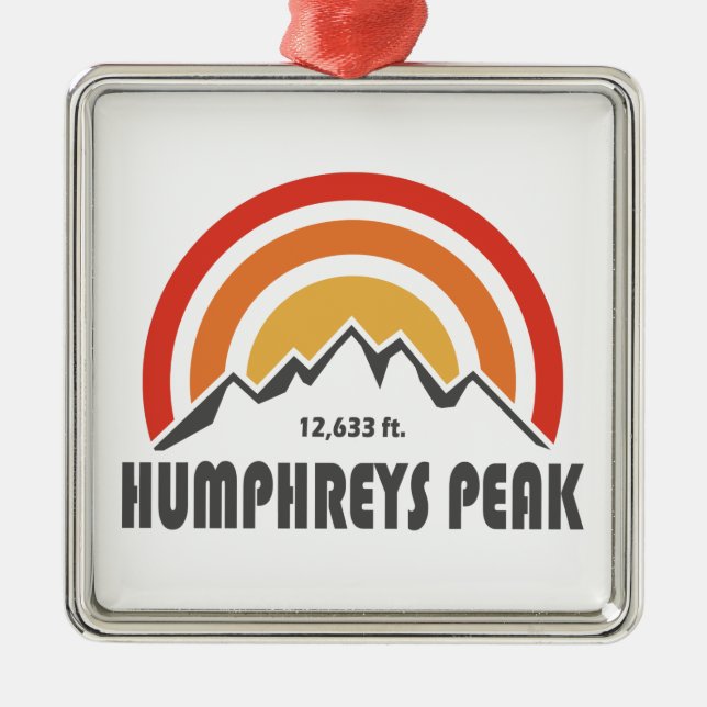 Humphreys Peak Metal Ornament (Front)