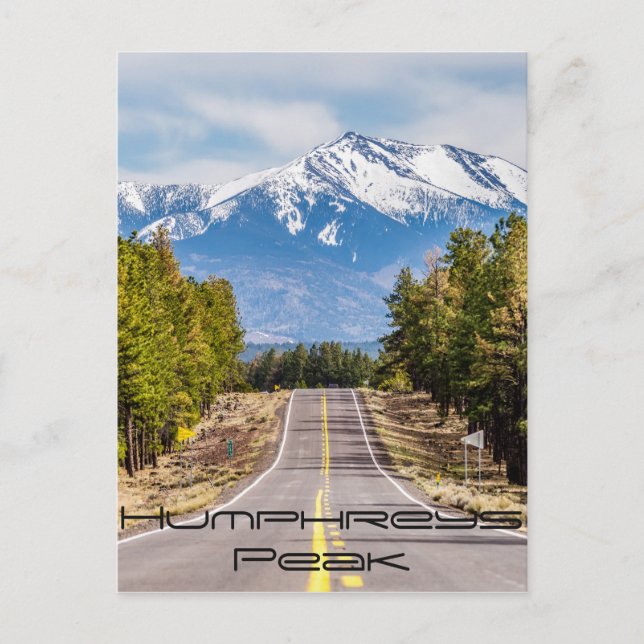humphrey's peak mount in arizona near flagstaff postcard (Front)