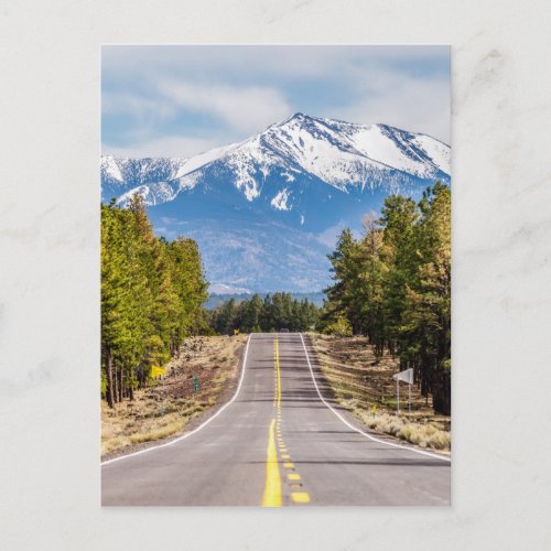 humphreys peak mount in arizona near flagstaff postcard