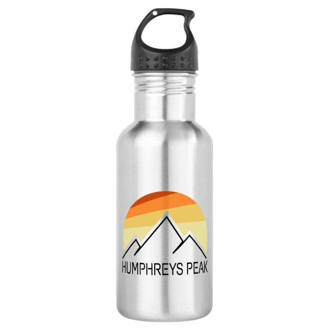Humphreys Peak Retro Stainless Steel Water Bottle (Front)