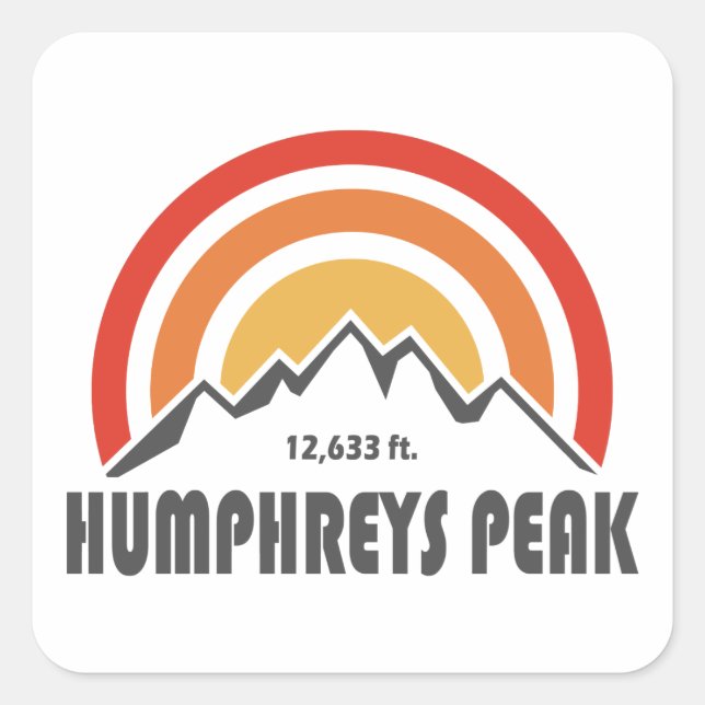 Humphreys Peak Square Sticker (Front)