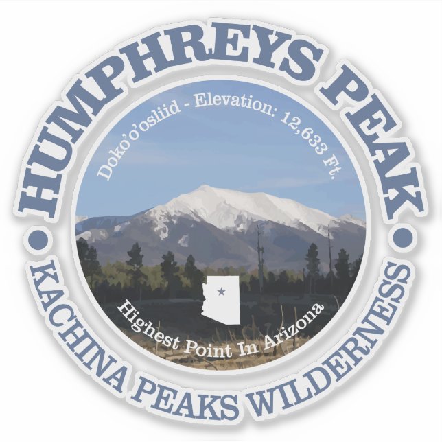 Humphrey's Peak Sticker (Front)