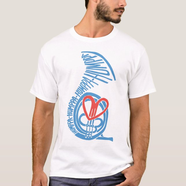Humppa Love Blue2 T-shirt (Front)