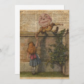Humpty Dumpty & Alice Vintage Book Illustration (Front/Back)