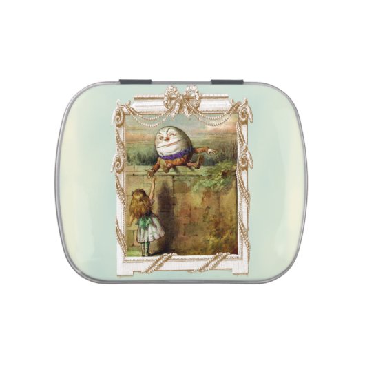 Humpty Dumpty and Alice Candy Tin (Top)