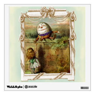 Humpty Dumpty and Alice Wall Sticker