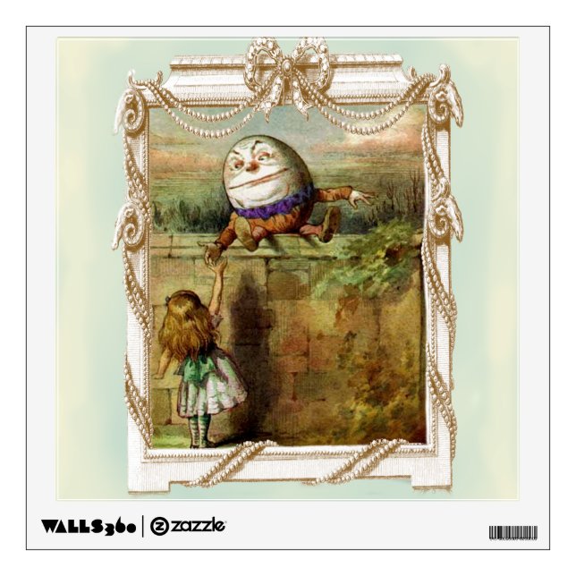 Humpty Dumpty and Alice Wall Sticker (Front)