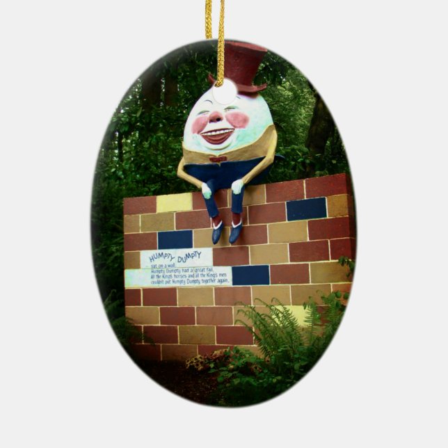 Humpty Dumpty Ceramic Ornament (Back)