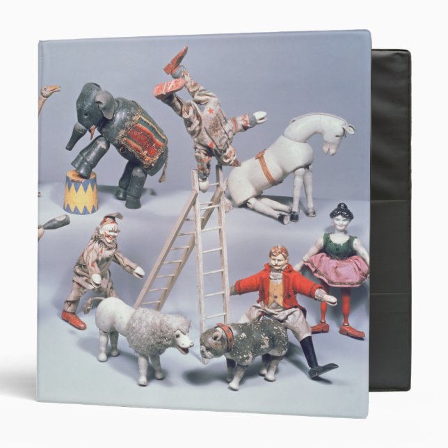 Humpty Dumpty Circus acrobats and menagerie 3 Ring Binder (Front/Inside)