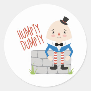 VTG 90s Stickers Mixed Lot ￼of Nursery Rhymes Humpty Dumpty