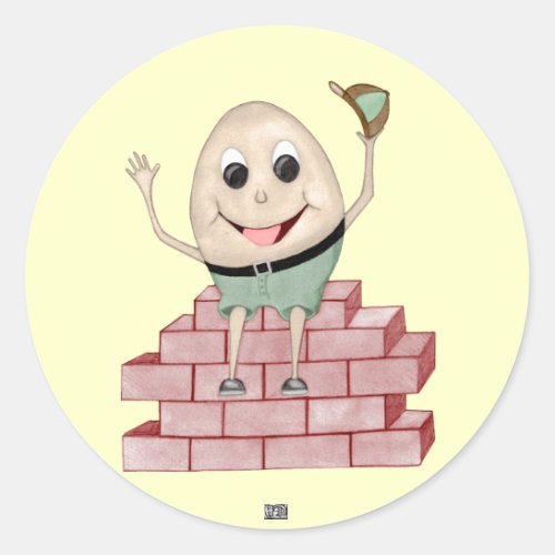 Humpty Dumpty Classic Round Sticker