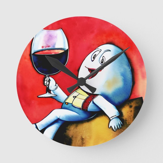 Humpty Dumpty Clock  WallsOfFame Decor Home Office (Front)