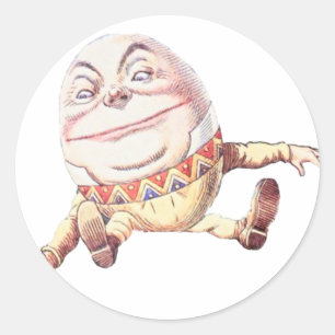 Humpty Dumpty Color Classic Round Sticker
