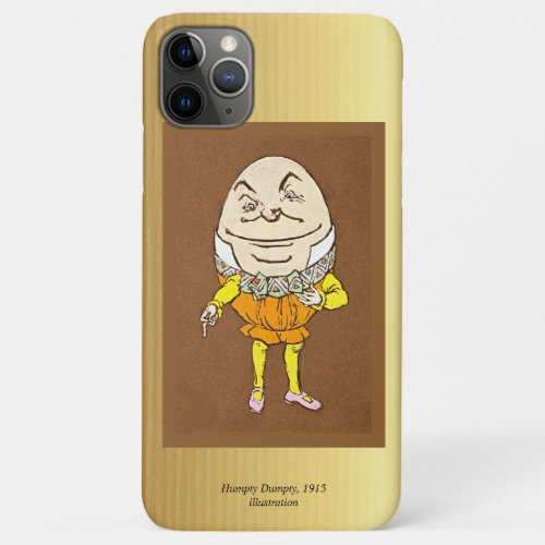 Humpty Dumpty costume design Alice in Wonderland iPhone 11 Pro Max Case