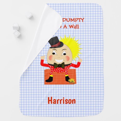 Humpty Dumpty Cute Nursery Rhyme Personalized Baby Blanket