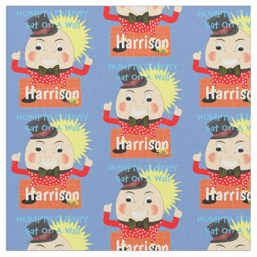 Humpty Dumpty Cute Nursery Rhyme Personalized Fabric