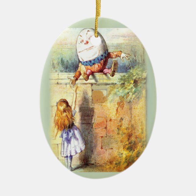 Humpty Dumpty First Christmas Ceramic Ornament (Front)