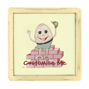 Humpty Dumpty Gold Finish Lapel Pin