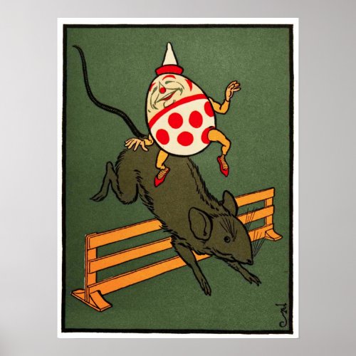 Humpty Dumpty Humpty Rides A Mouse Poster