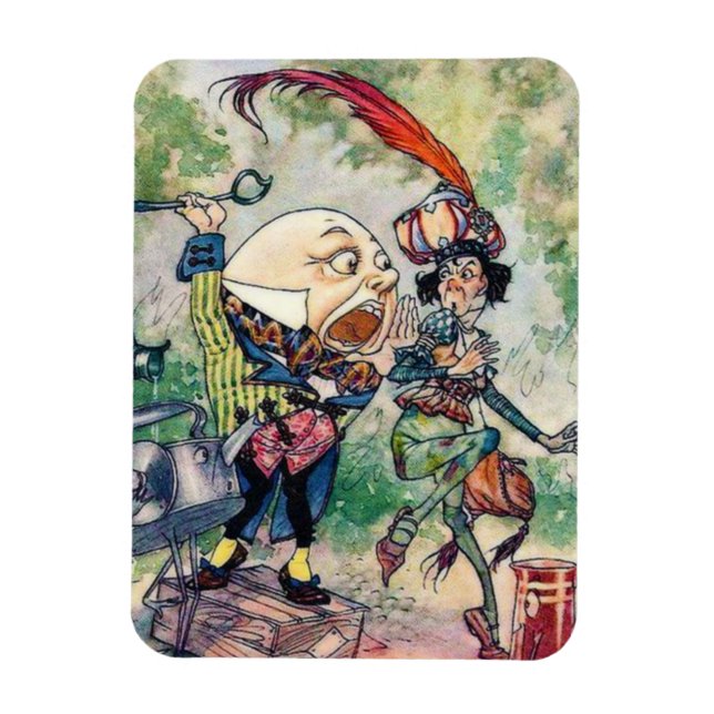 Humpty Dumpty in Wonderland Magnet (Vertical)